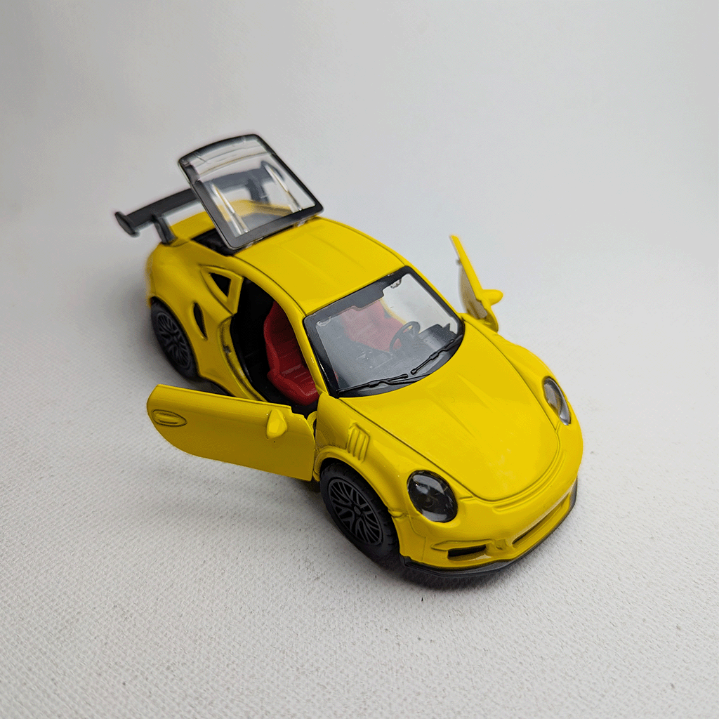 1:36 Porsche Metal Diecast Yellow