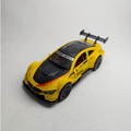 1:36 BMW M4 DTM Metal Diecast Yellow Black Red Stripe