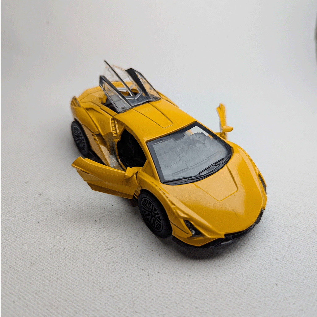 1:36 Lamborghini Metal Diecast Yellow