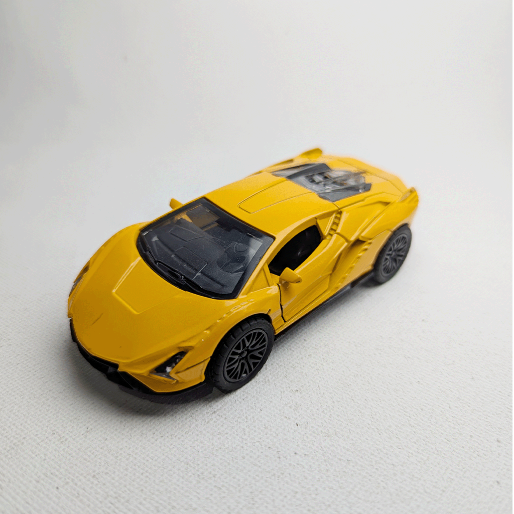 1:36 Lamborghini Metal Diecast Yellow