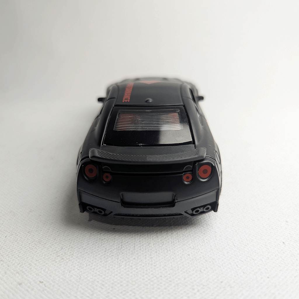 1:36 GTR R35 Metal Diecast Black with Graphics