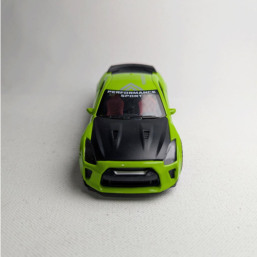 1:36 GTR R35 Metal Diecast Green with Graphics
