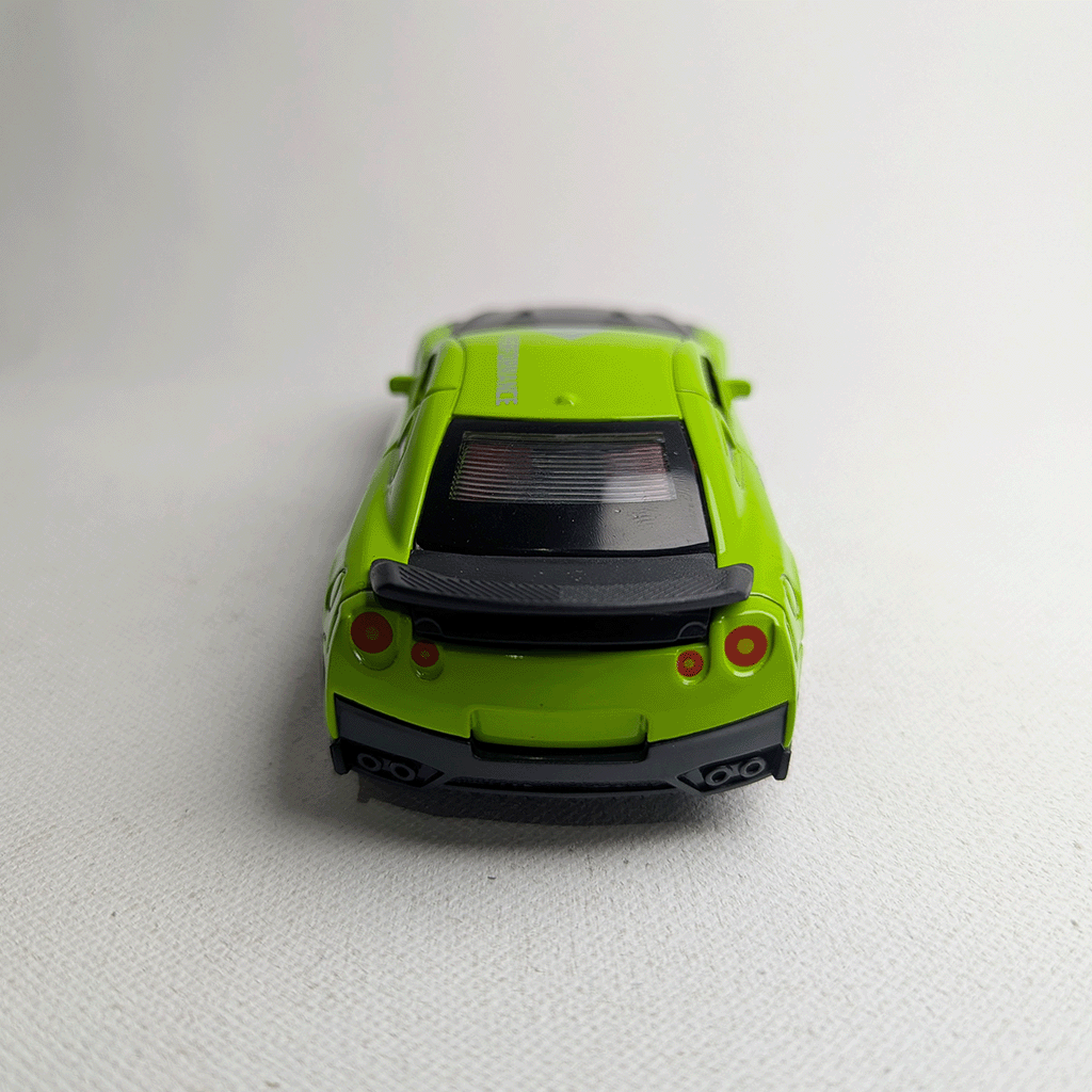 1:36 GTR R35 Metal Diecast Green with Graphics