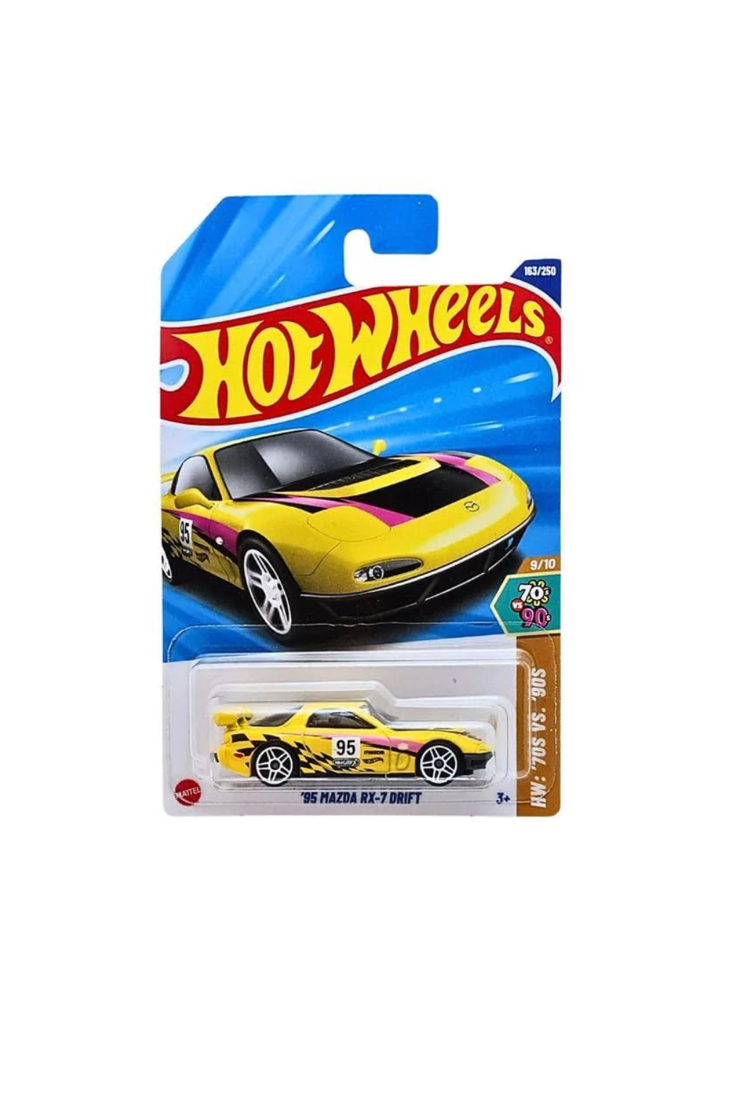Hot Wheels '95 MAZDA RX-7 DRIFT (Yellow)