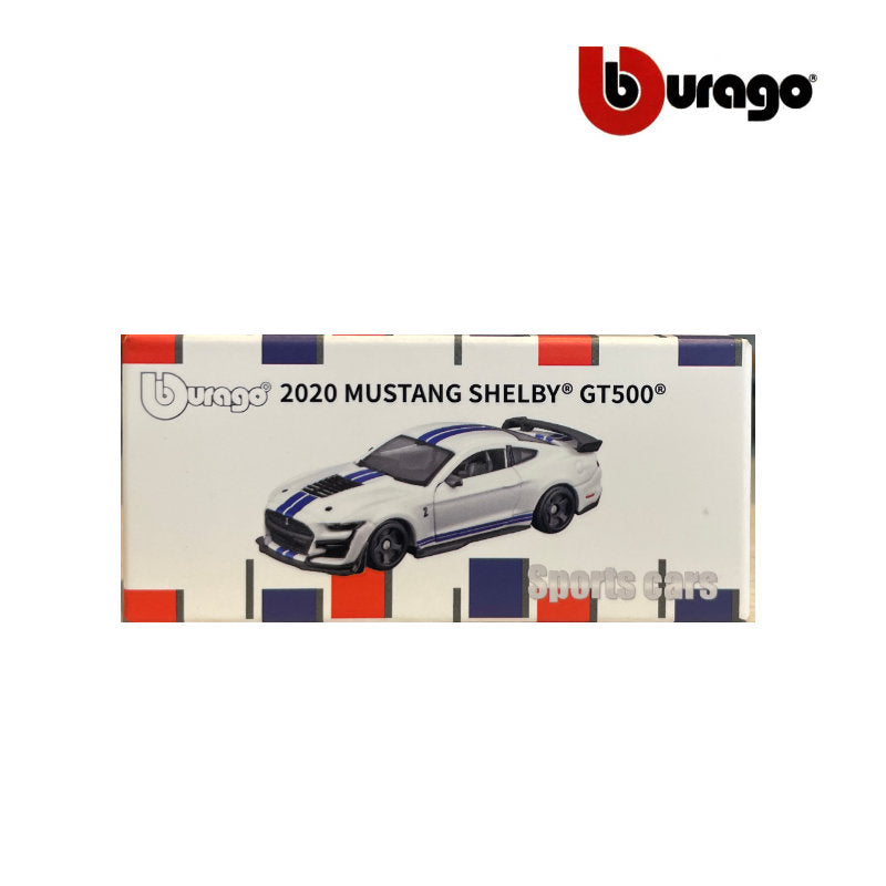 Bburago Mustang Shelby GT500 2020 1:64 Diecast Car – White